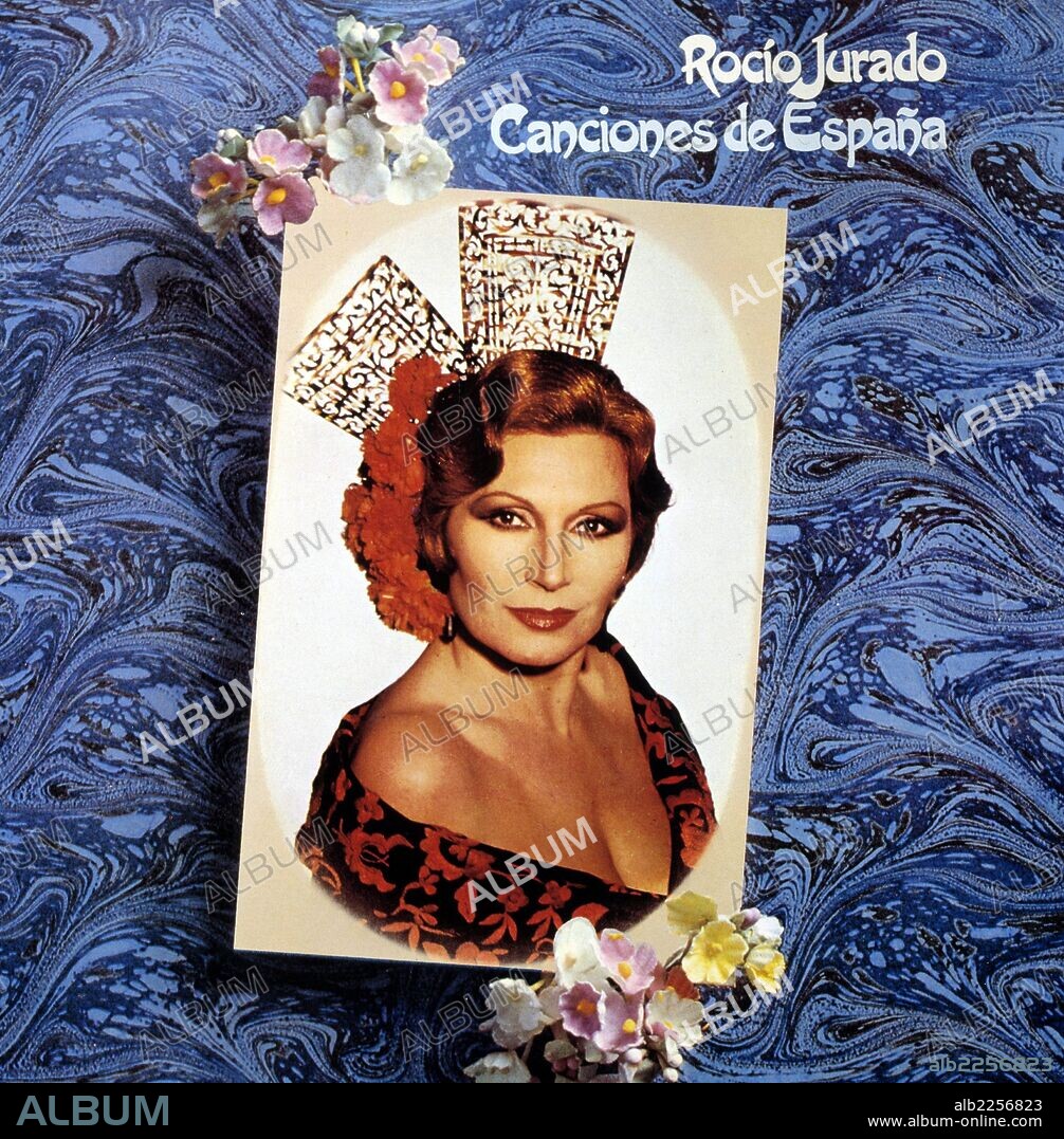 PORTADA DEL DISCO " CANCIONES DE ESPAÑA ". DE LA CANTANTE ROCIO JURADO.