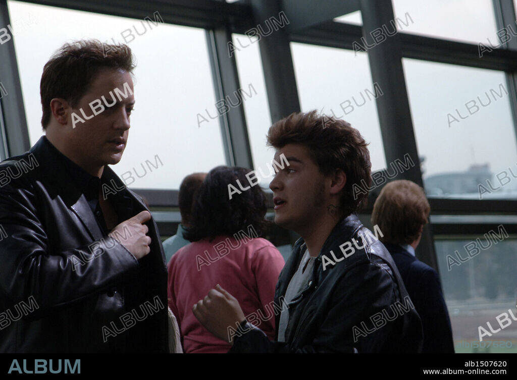 BRENDAN FRASER and EMILE HIRSCH in THE AIR I BREATHE, 2007, directed by JIEHO LEE. Copyright NALA FILMS/PAUL SCHIFF PRODUCTIONS.