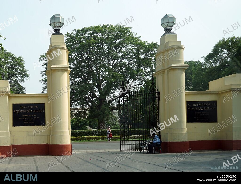 The Teen Murti Bhavan (Teen Murti House) is the former residence of the first Prime Minister of India, Jawaharlal Nehru in Delhi, India, who stayed here for 16 years until his death on May 27, 1964. It was designed by Robert Tor Russe.