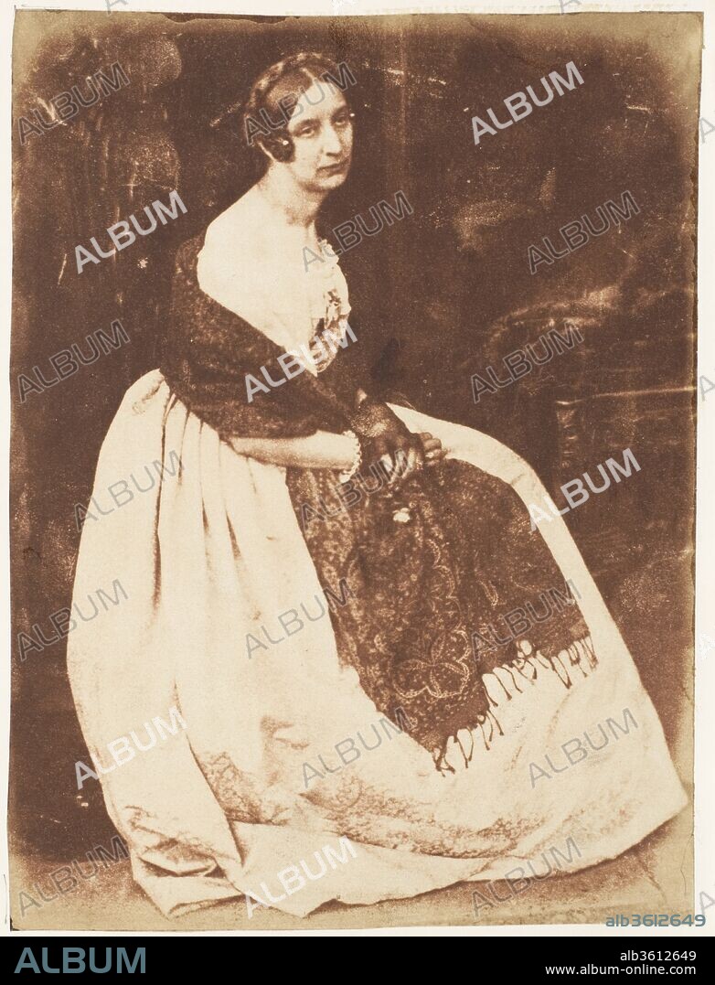 ROBERT ADAMSON and DAVID OCTAVIUS HILL. Lady Elizabeth Eastlake. Artist: David Octavius Hill (British, Perth, Scotland 1802-1870 Edinburgh, Scotland); Robert  Adamson (British, St. Andrews, Scotland 1821-1848 St. Andrews, Scotland). Person in Photograph: Person in photograph Lady Elizabeth Rigby Eastlake. Photography Studio: Hill and Adamson (British, active 1843-1848). Date: 1843-47.