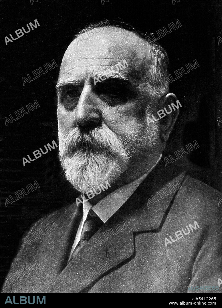 Jaume Ferran i Clua (1851- 1929) was a Spanish bacteriologist and sanitarian, contemporary of Koch, and said by his fellows to have made some of the discoveries attributed to Koch. As early as 1885, he wrote on immunization against cholera. In 1893, his work on this subject was translated into French with the title L'Inoculation préventive contre le Cholera. Tuberculosis is another disease in which Ferran was always deeply interested. Some of his ideas on the transmission and virulence of tuberculosis are revolutionary. No photographer credited, undated.