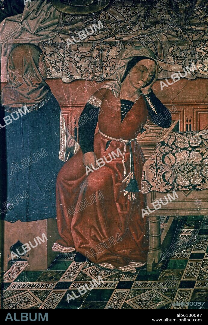 PABLO VERGÓS. TRIPTICO DE SAN ESTEBAN - DETALLE DEL AMA DE LLAVES - TERMINADO EN 1506 POR RAFAEL VERGOS Y SU PADRE JAIME EL JOVEN - RETABLO PROCEDENTE DE GRANOLLERS.