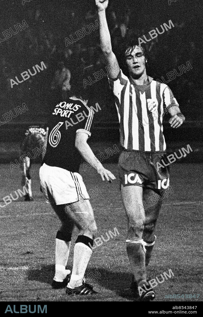 1977-08-11. Ralf Edström, IFK Göteborg, i matchen mot AIK.. Foto: Jan E Carlsson / DN / TT / Kod: 11. ** SvD OUT **.