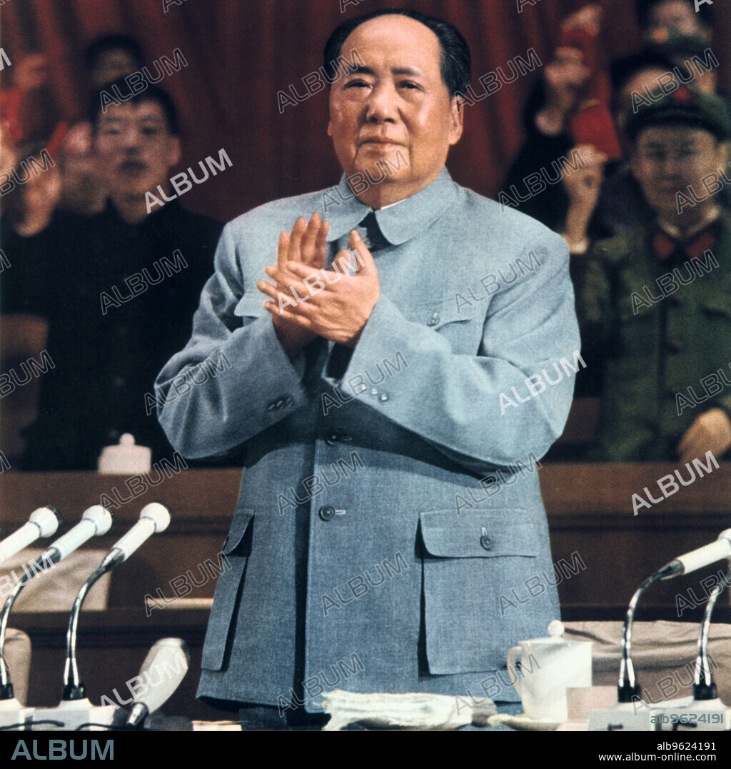Mao Zedong, Chinese Communist leader, 1960. Mao Zedong (Mao Tse-Tung) (1893-1976) addressing a meeting of the Party faithful.