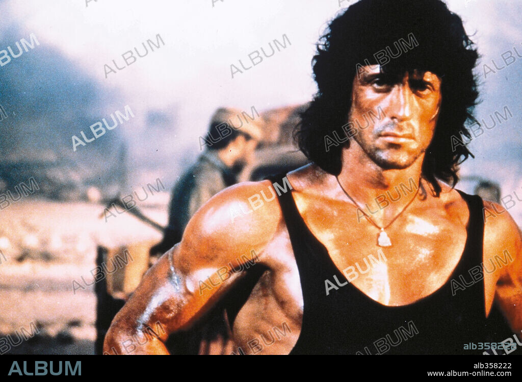SYLVESTER STALLONE in RAMBO III, 1988, directed by PETER MCDONALD. Copyright COLUMBIA TRI STAR.
