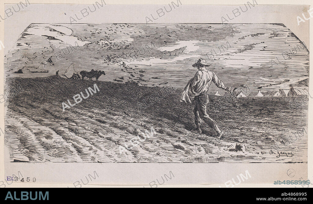 JACQUES-ADRIEN LAVIEILLE. The Sower, ca. 1852.