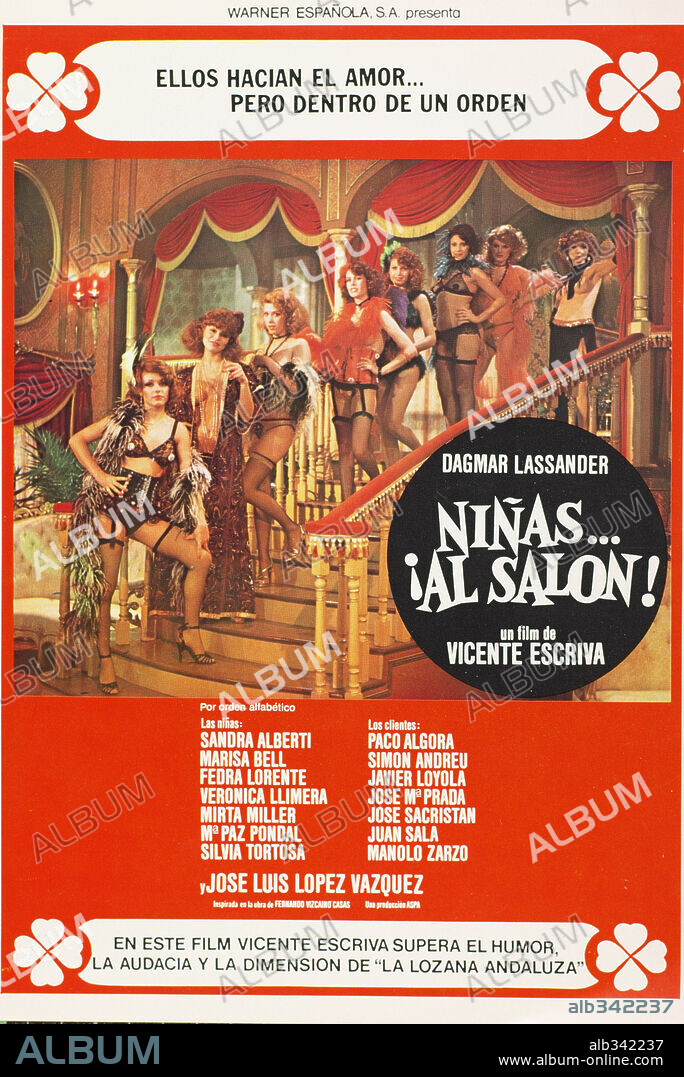 Poster de NIÑAS... AL SALON, 1977, dirigida por VICENTE ESCRIVA. Copyright IMPALA FILMS.