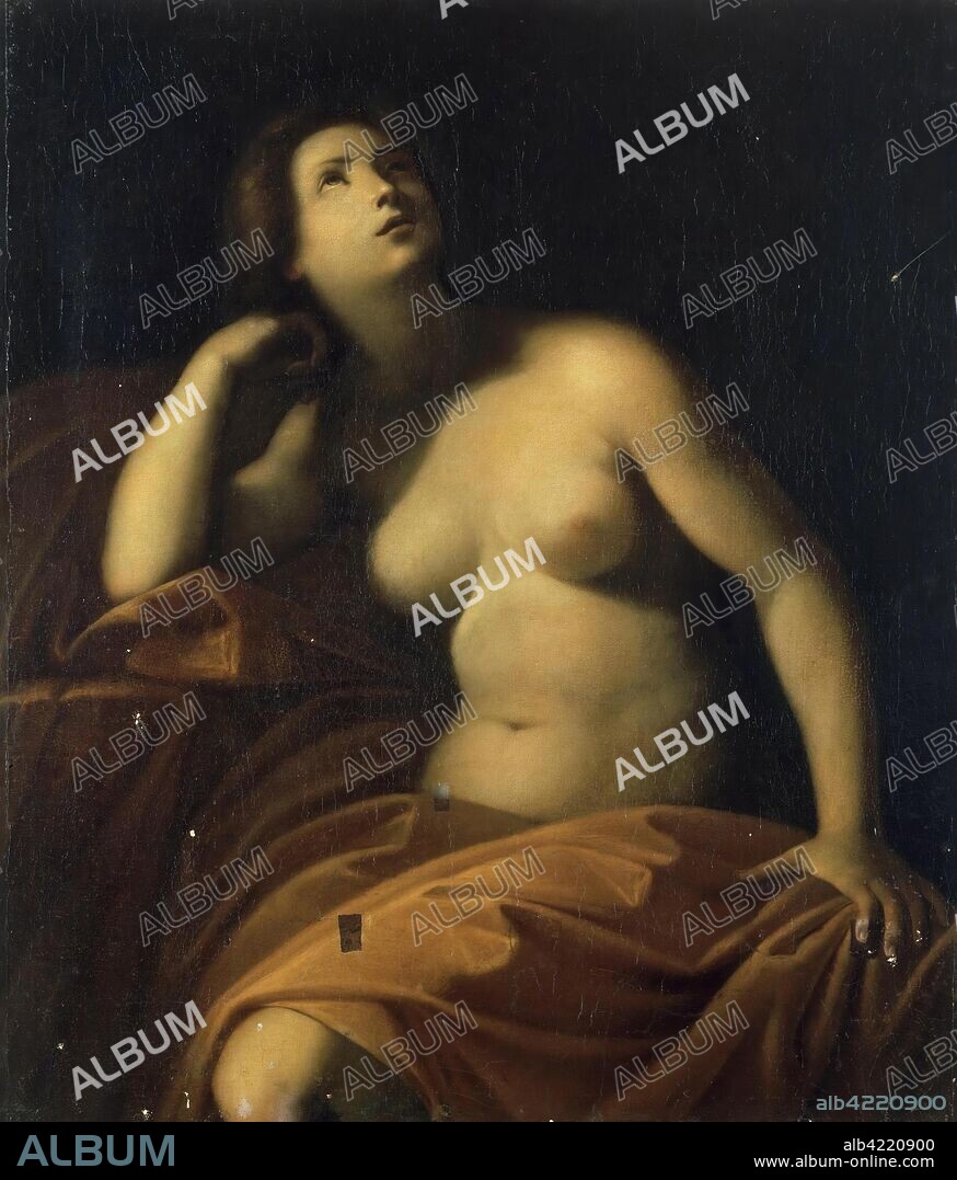 FRANCESCO FURINI. 'Repentant Mary Magdalene'. Italy. Dimensions: 117,5x98,5 cm.
