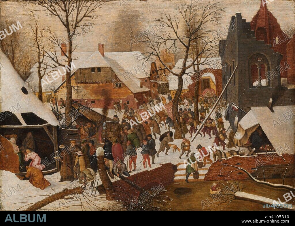 PIETER BRUEGHEL (II). The Adoration of the Magi. Dating: 1590 - 1638. Measurements: h 41.2 cm × w 56.2 cm × t 1.0 cm; d 3.2 cm.