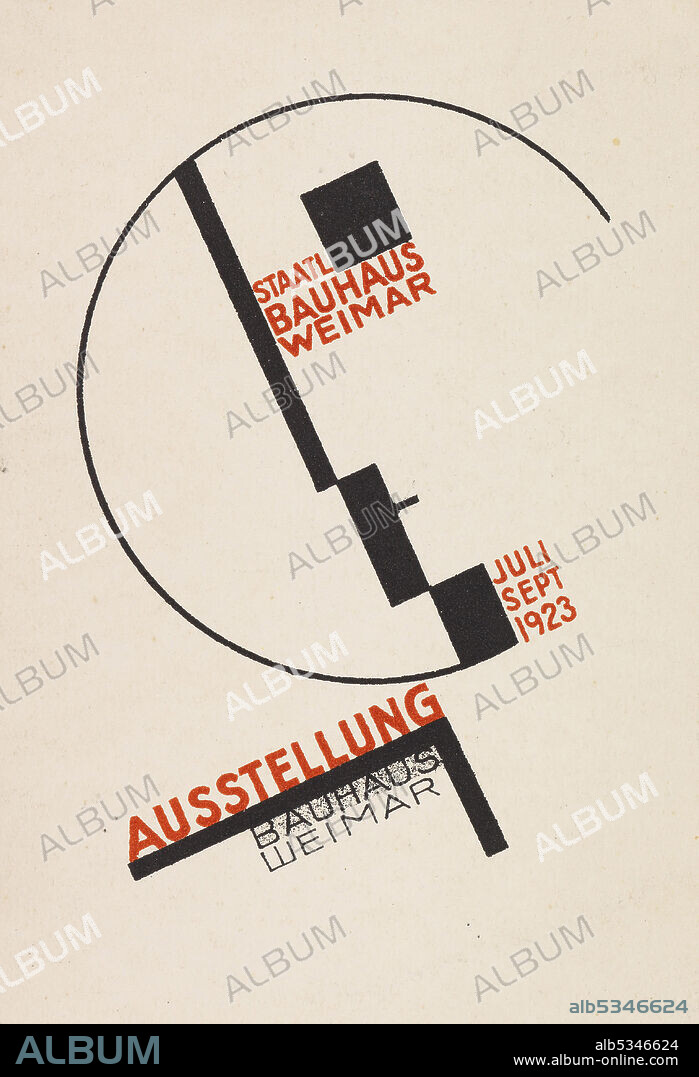 DöRTE HELM. Ausstellung Bauhaus Weimar (Bauhaus exhibition). Postcard.