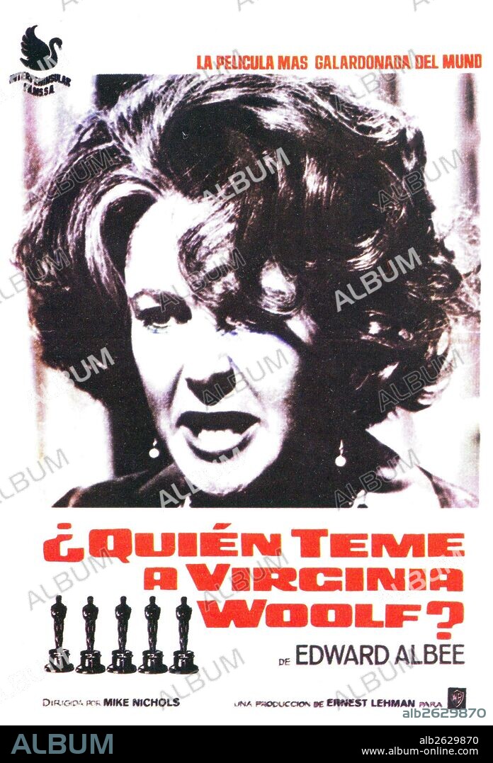 Poster of WHO'S AFRAID OF VIRGINIA WOOLF?, 1966, directed by MIKE NICHOLS. Copyright WARNER BROTHERS.