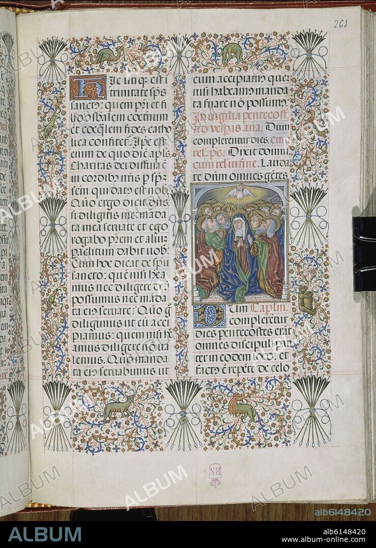 BREVIARIO DE ISABEL LA CATOLICA - 1495? - V 18-8 F261-ESCRITURA GOTICA.
