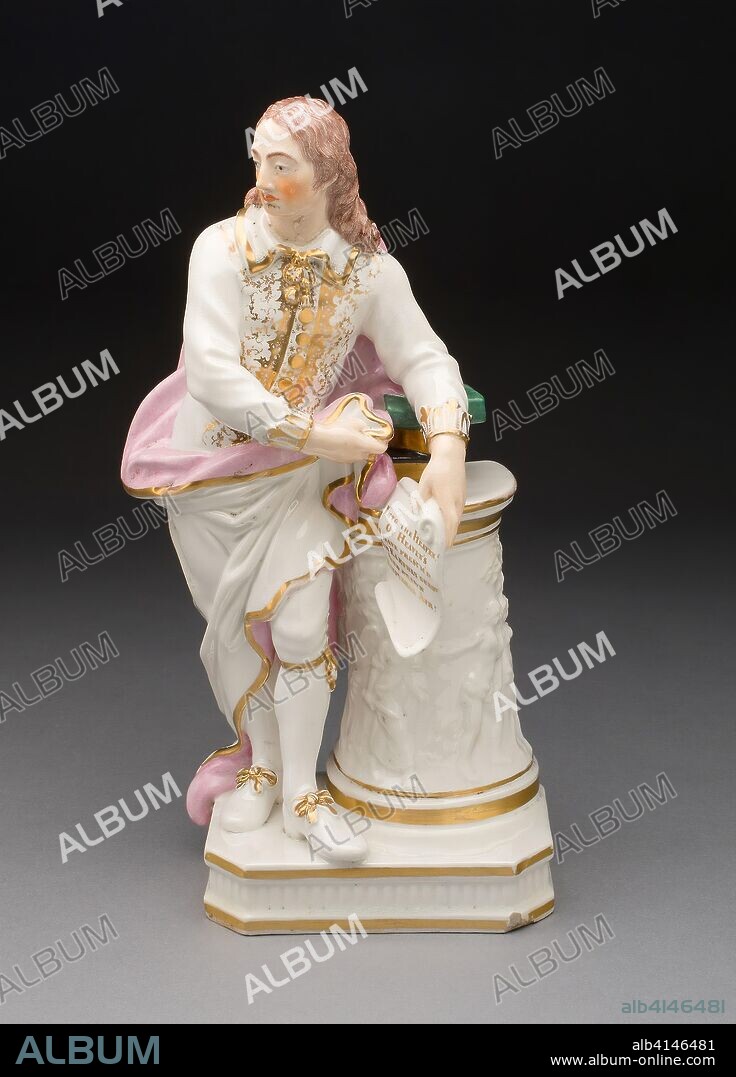 John Milton. Bloor Derby Porcelain Manufactory; England, 1811-1848. Date: 1811-1848. Dimensions: H. 25.4 cm (10 in.). Soft-paste porcelain, polychrome enamels and gilding. Origin: Derby.