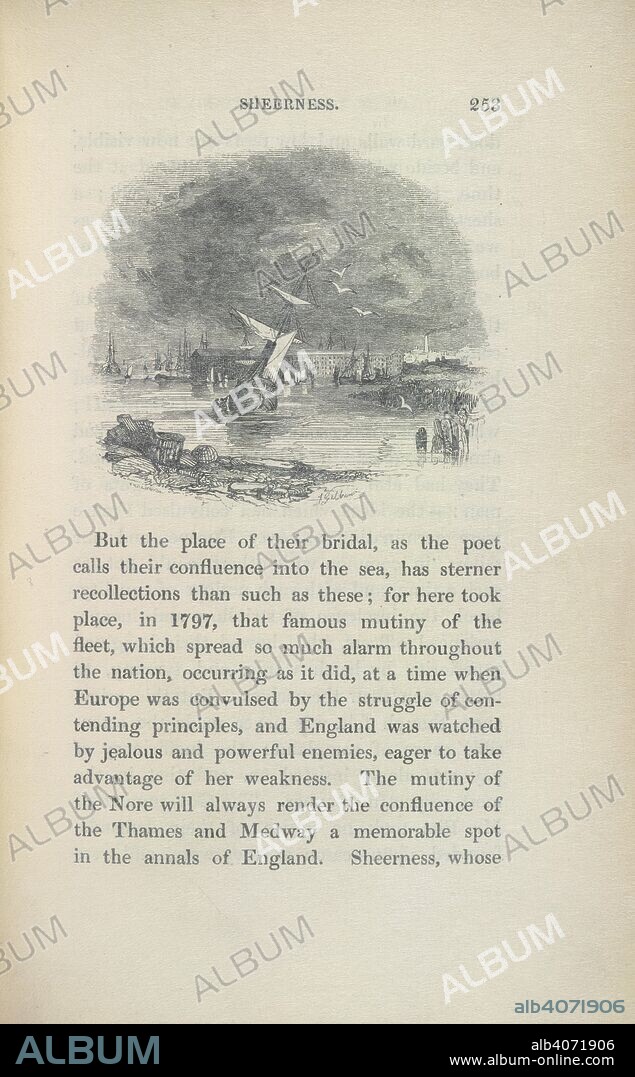 CHARLES MACKAY. A view of Sheerness. The Thames and its Tributaries; or, Rambles among the Rivers. London, 1840. Source: 796.e.9 volume 2, 253. Language: English.