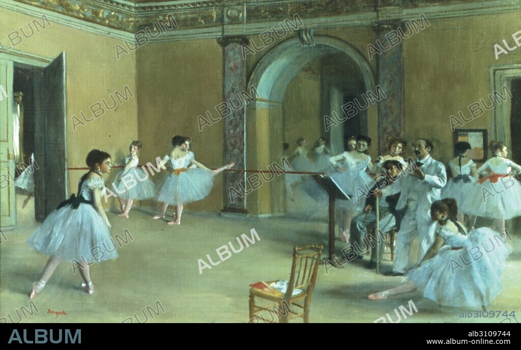 EDGAR DEGAS. Foyer de la danza en la Opera de la rue Le Peletier/1872.