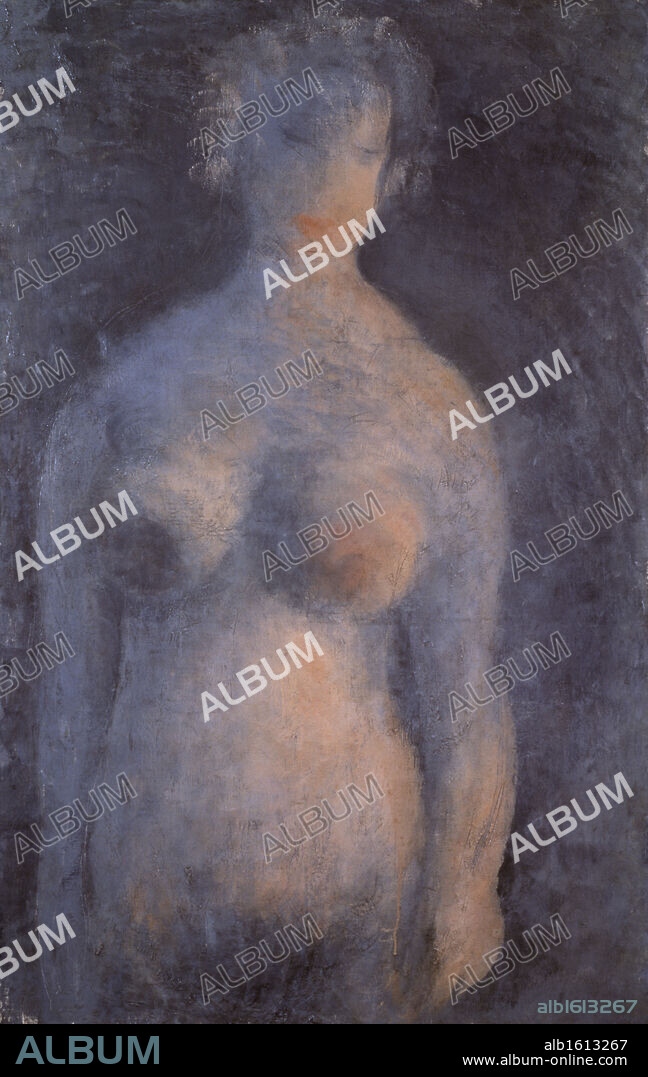 Nu Gris Bleute by Jean Fautrier, oil on canvas, 1929, 1898-1964, Private Collection.