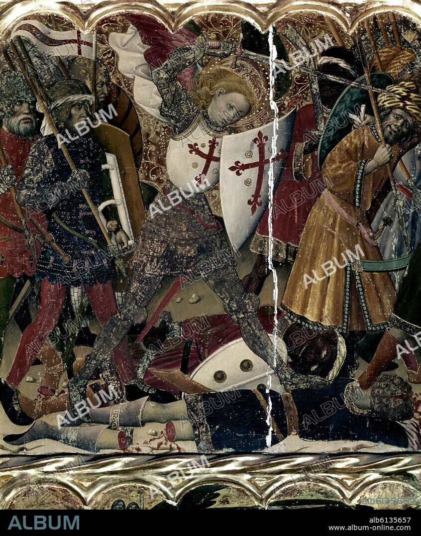 BERNAT MARTORELL (1390-1452). RETABLO DE SAN MIGUEL-DET S XV.