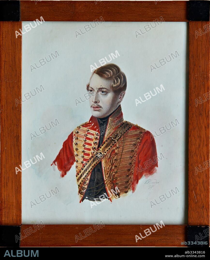 ALEXANDER IVANOVICH KLüNDER. Portrait of Pyotr Pavlovich Godein (1814-1850).