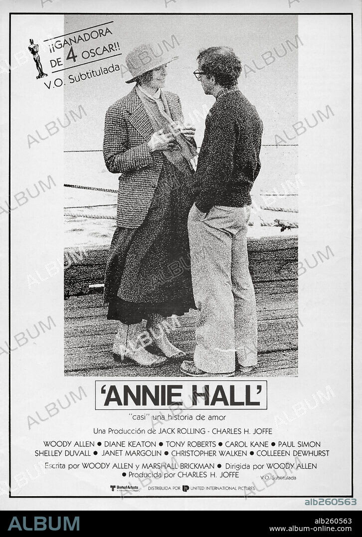 Affiche de ANNIE HALL, 1977, réalisé par WOODY ALLEN. Copyright UNITED ARTISTS.