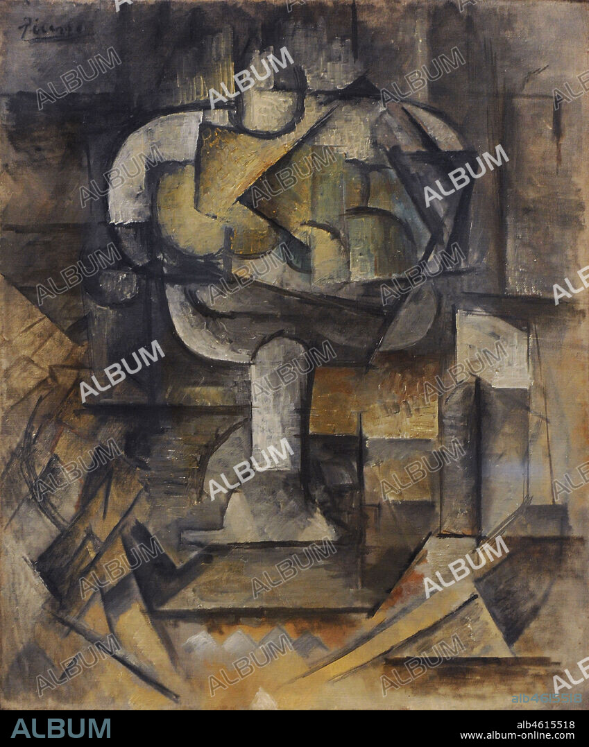 Pablo Picasso (Pablo Ruiz Picasso) (1881-1973). Spanish painter. Le compotier (Fruit Bowl), 1910. Oil on canvas, 55 x 46 cm. Museo Nacional Centro de Arte Reina Sofía (Queen Sofía National Museum Art Centre). Madrid, Spain.