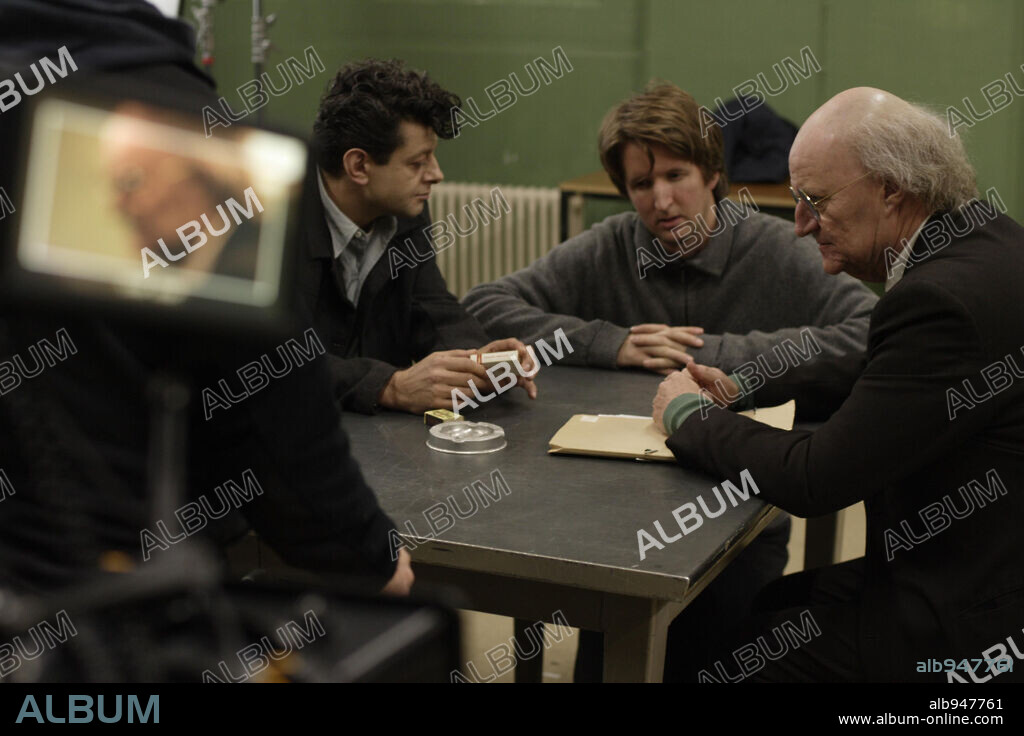 ANDY SERKIS and JIM BROADBENT in LONGFORD, 2006, directed by TOM HOOPER. Copyright HBO FILMS.