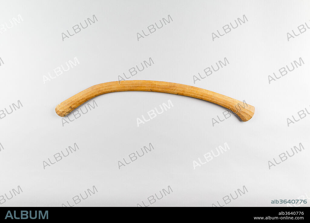 Throw Stick. Dimensions: L. 58.5 cm (23 1/16 in.); Max. W. 5.5 cm (2 3/16 in.); Th. 1.3 cm (1/2 in.). Dynasty: Dynasty 18. Reign: Joint reign of Hatshepsut and Thutmose III. Date: ca. 1479-1458 B.C..