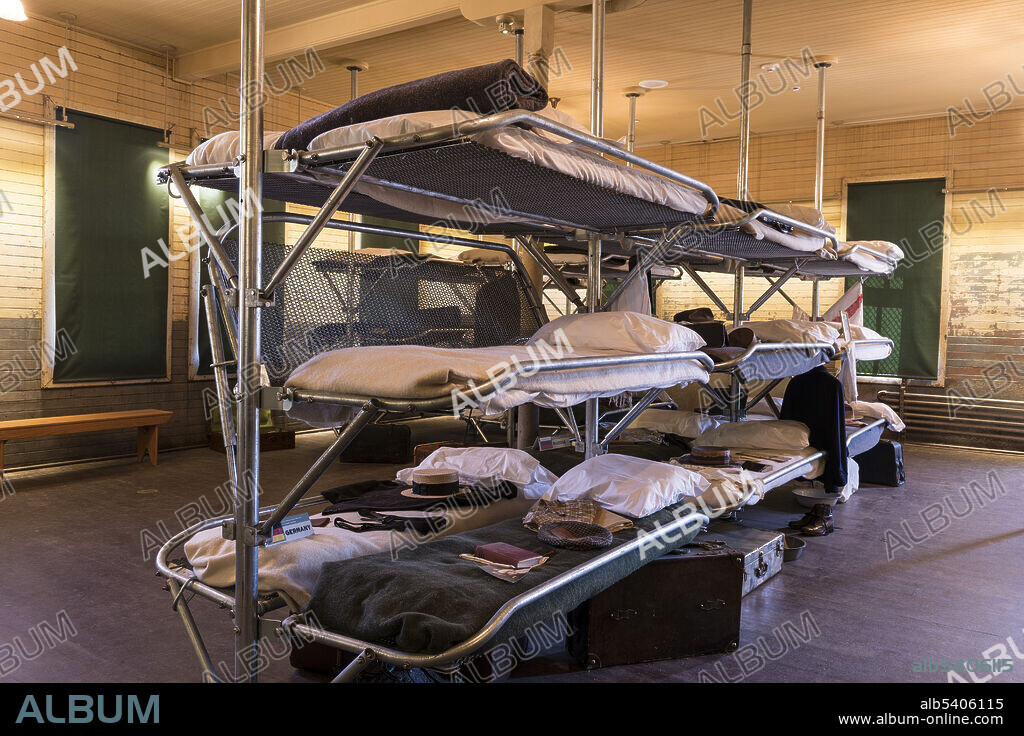 Dormitory at Angel Island Immigration Station in San Francisco Bay, California, where officials detained, inspected, and examined approximately one million immigrants between January 21, 1910 and November 5, 1940. Since the first use of Angel Island as an artillery station in the 1860s, it has hosted many generations of gun batteries, up until 1962. Meanwhile it served as the Bay Area's primary quarantine and "disinfection" station, as the immigrant processing and detention center known as "the Ellis Island of the West," and as a prisoner of war camp during World Wars. The main difference between Ellis Island and Angel Island was that the majority of the immigrants that traveled through Angel Island were from Asian countries, such as China, Japan, and India. It is currently a State Park administered by California State Parks and a California Historical Landmark.