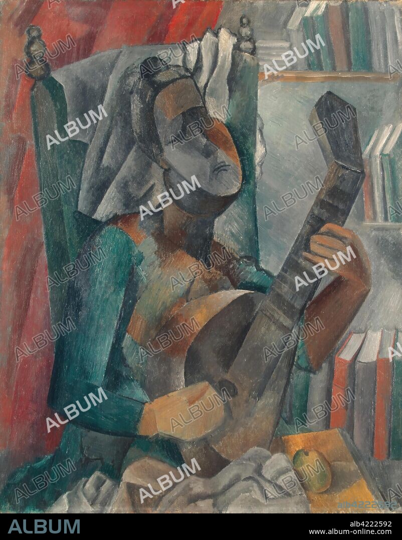 PABLO PICASSO. 'Woman with a Mandolin'. France, 1909. Dimensions: 92x73 cm.