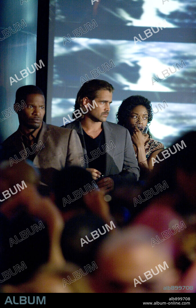 COLIN FARRELL, JAMIE FOXX y NAOMIE HARRIS en CORRUPCIÓN EN MIAMI, 2006 (MIAMI VICE), dirigida por MICHAEL MANN. Copyright UNIVERSAL PICTURES / CONNOR, FRANK.
