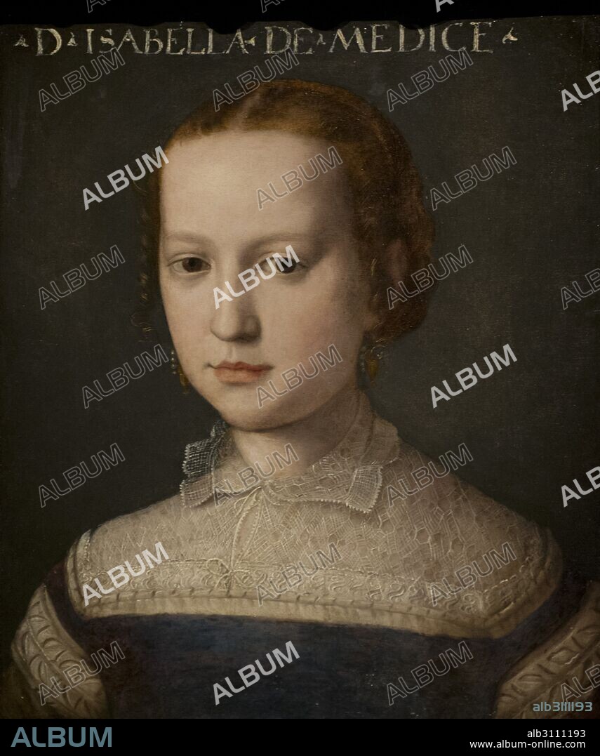 Isabella de Medici (1542-1576). Daughter of Cosimo I de Medici. Portrait by Agnolo Bronzino (1503-1572). National Museum. Stockholm. Sweden.