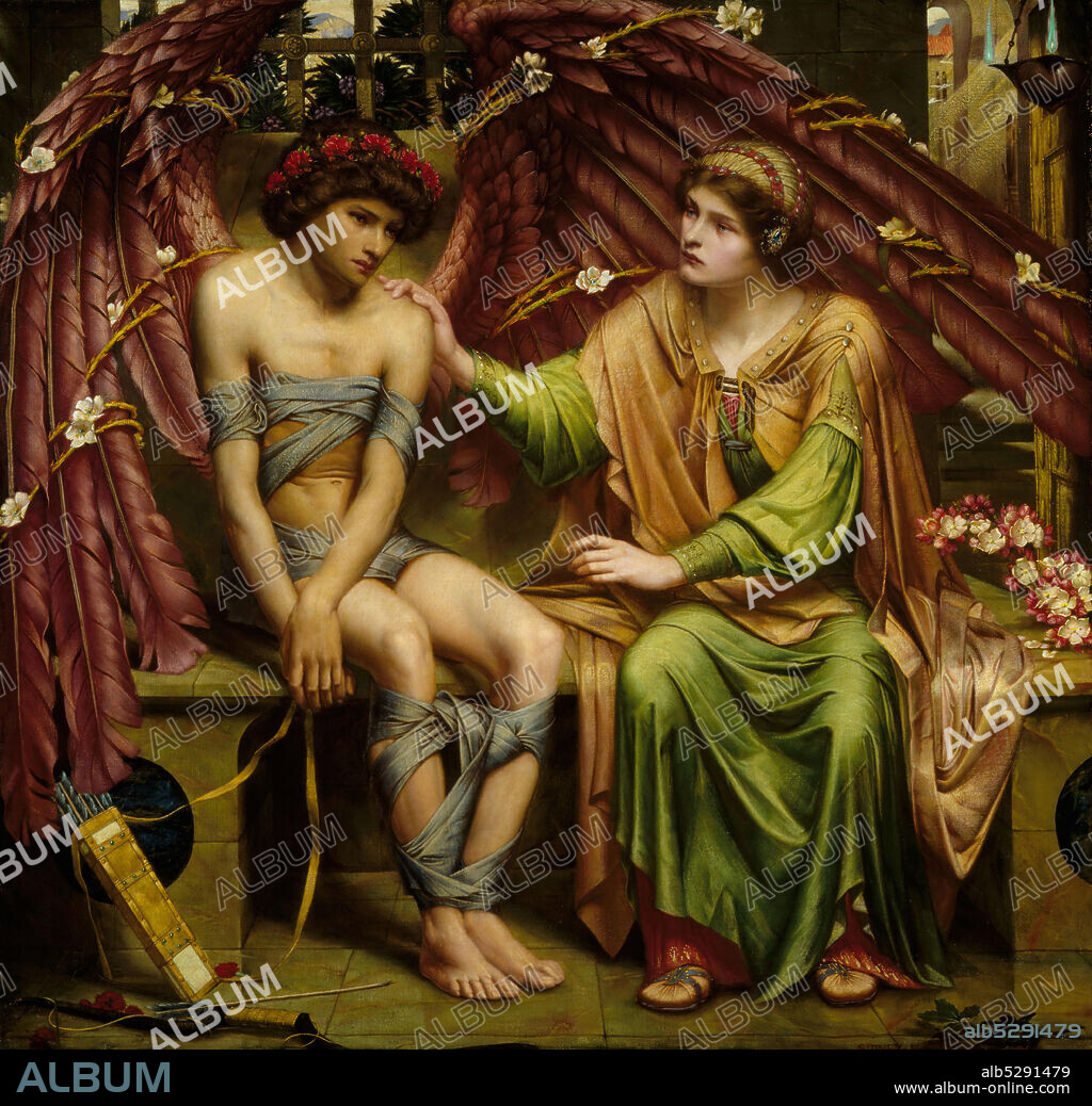 SIDNEY HAROLD METEYARD. Hope Comforting Love in Bondage, 1901.