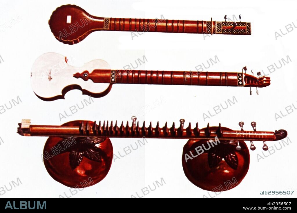 Sitar's and Vína. The Sitar was a favourite instrument of Upper India and the Vína was the most ancient and finest Indian instrument and one of the most difficult to play.