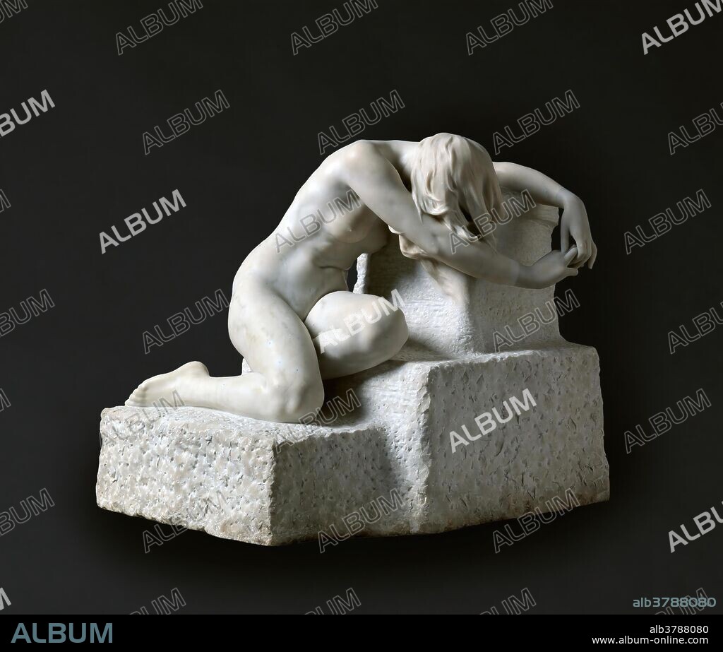 JOSEP LLIMONA I BRUGUERA. Joseph Llimona y Bruguera / 'Grief'. 1907. Marble.