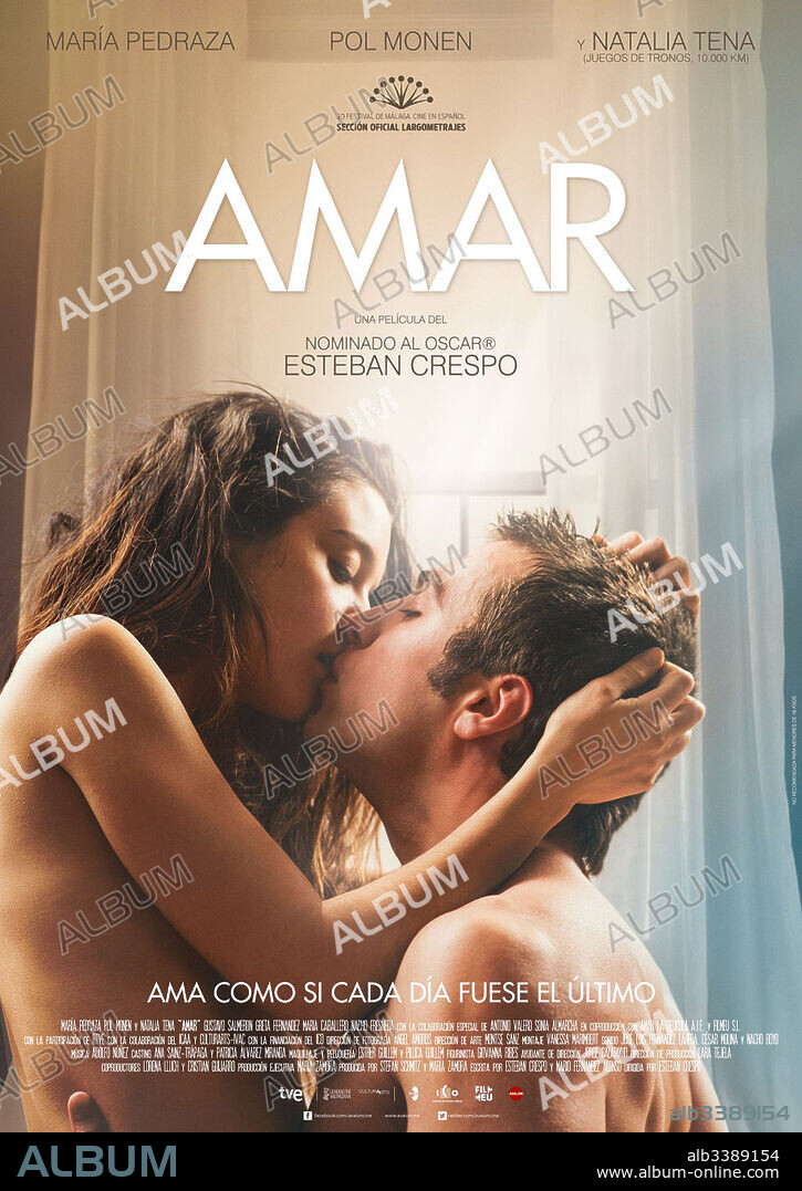 Poster de AMAR, 2017, dirigida por ESTEBAN CRESPO. Copyright AMAR/AVALON/FILMEU/NETFLIX/TVE.