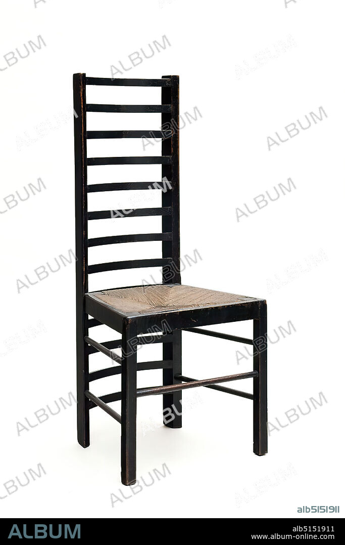 Charles Rennie Mackintosh Chair from the Willow Tea Room oak
