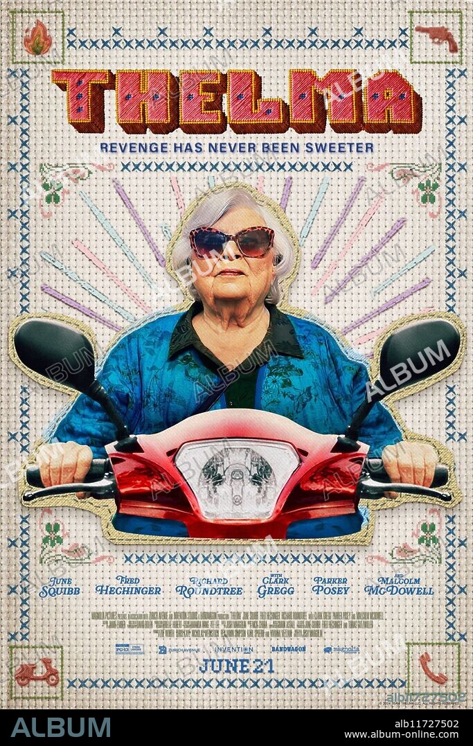 Poster de THELMA: LA VENGANZA NUNCA HA SIDO TAN DULCE, 2024 (THELMA), dirigida por JOSH MARGOLIN. Copyright Invention Studios / Zurich Avenue.