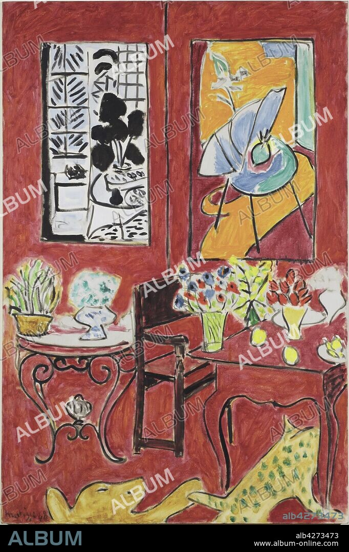 HENRI MATISSE. Grand intérieur rouge.