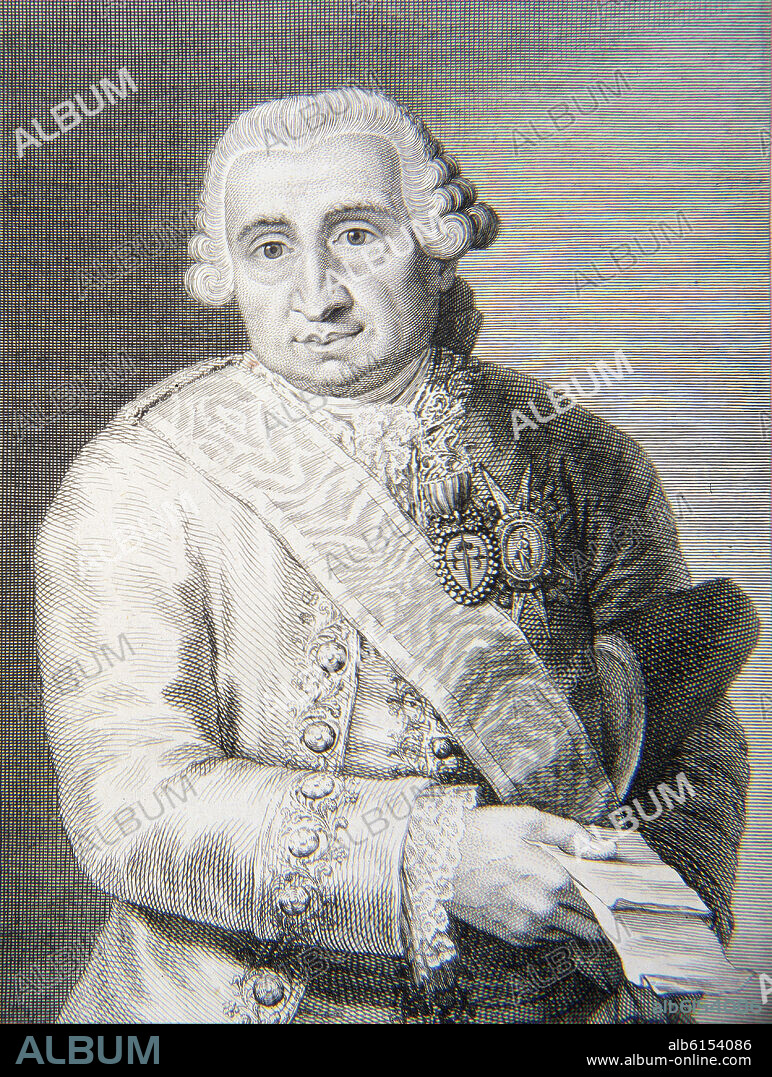 MIGUEL MUZQUIZ (1719-1785) CONDE DE GAUSA MINISTRO DE HACIENDA EN TIEMPOS DE CARLOS III.