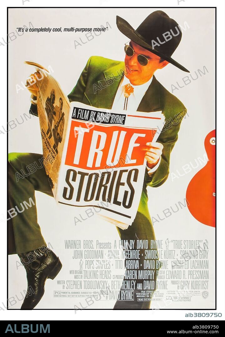 DAVID BYRNE in TRUE STORIES, 1986, directed by DAVID BYRNE. Copyright WARNER BROTHERS.