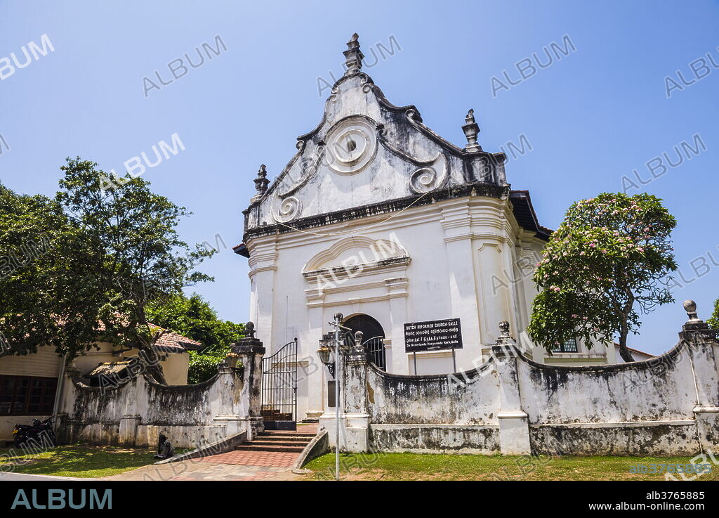 Dutch Reformed Church, Old Town of Galle, UNESCO World Heritage Site, Sri Lanka, Asia.