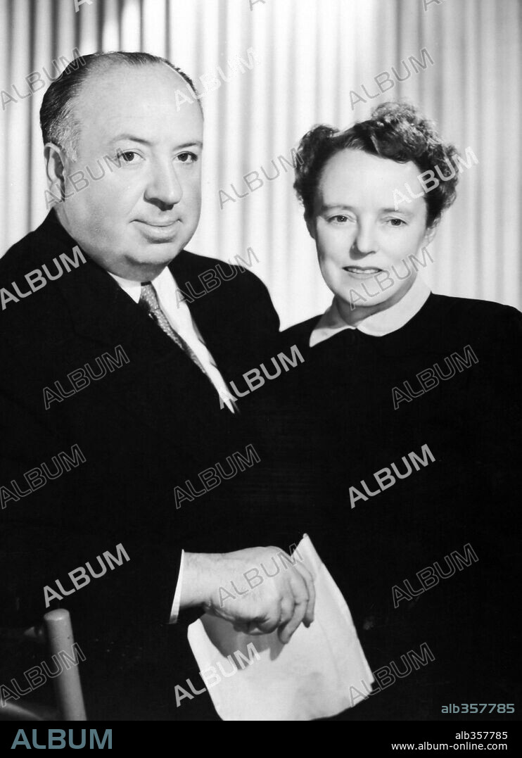 ALFRED HITCHCOCK and ALMA HITCHCOCK.