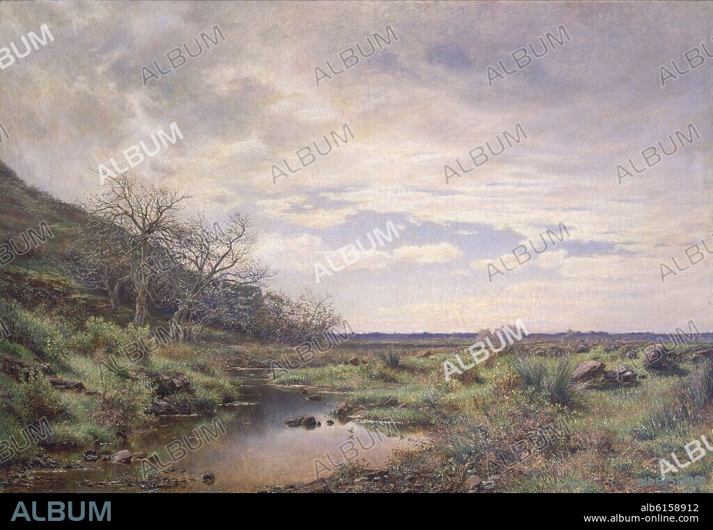VALENTIN SANZ CARTA. PAISAJE DE LA LAGUNA - SIGLO XIX.