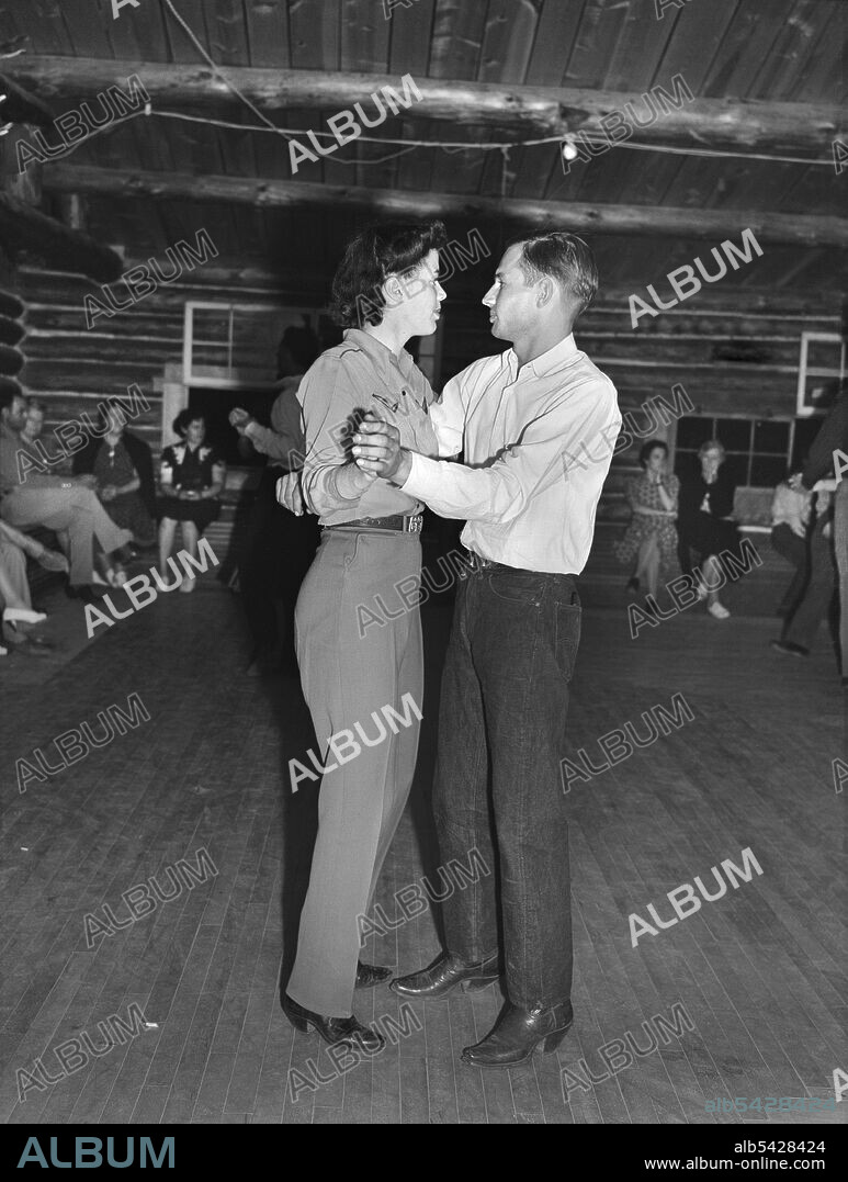 Cowboy and Cowgirl Dancing on Saturday Night, Marion Post Wolcott, U.S. Farm Security Administration, August 1941.
