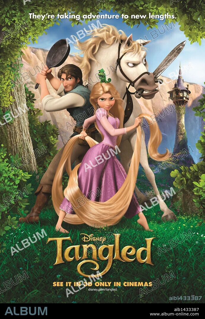Poster de ENREDADOS, 2010 (TANGLED), dirigida por BYRON HOWARD y NATHAN GRENO. Copyright WALT DISNEY PICTURES.