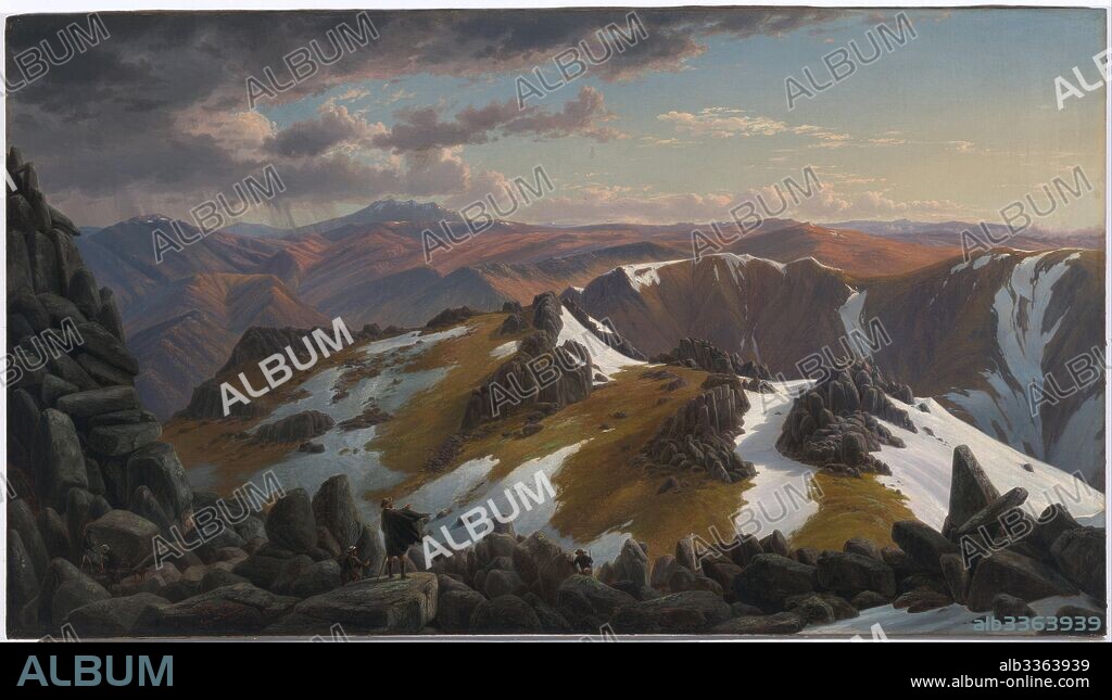 EUGENE VON GUERARD. North-east View from the Northern Top of Mount Kosciusko.