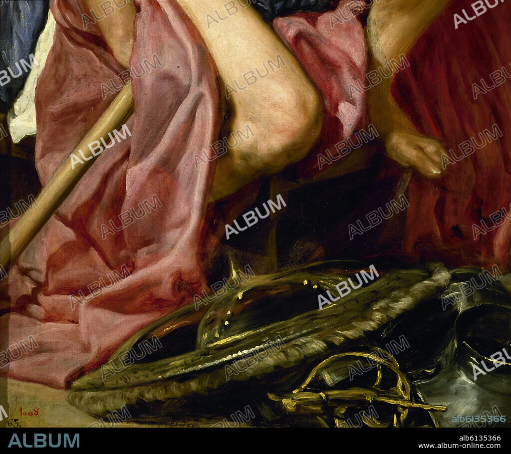 DIEGO VELAZQUEZ (1599-1660). EL DIOS MARTE - DETALLE - 1638 - OLEO/LIENZO - BARROCO ESPAÑOL - NP 1208 - CONJUNTO 16357.