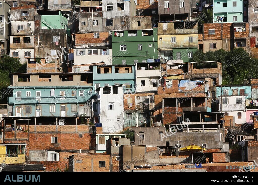 Favelas in Salvador da Bahia.