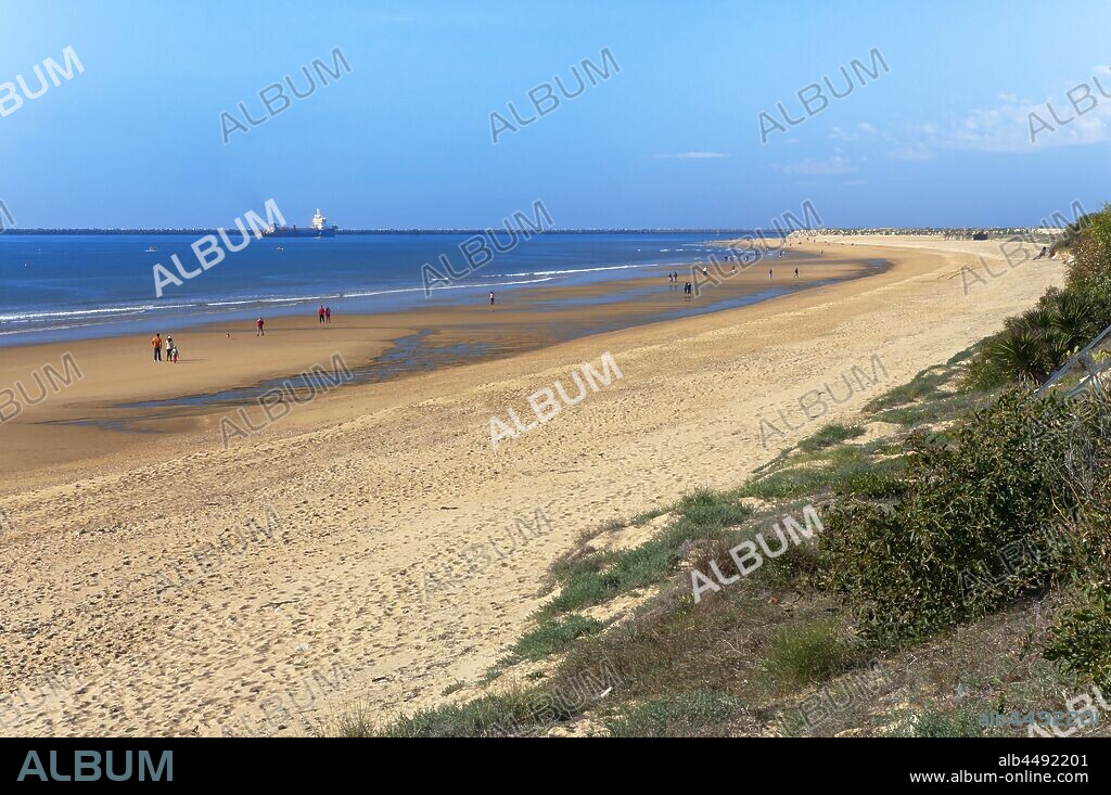 Mazagon beach, Mazagon, Huelva province, Region of Andalusia, Spain, Europe.