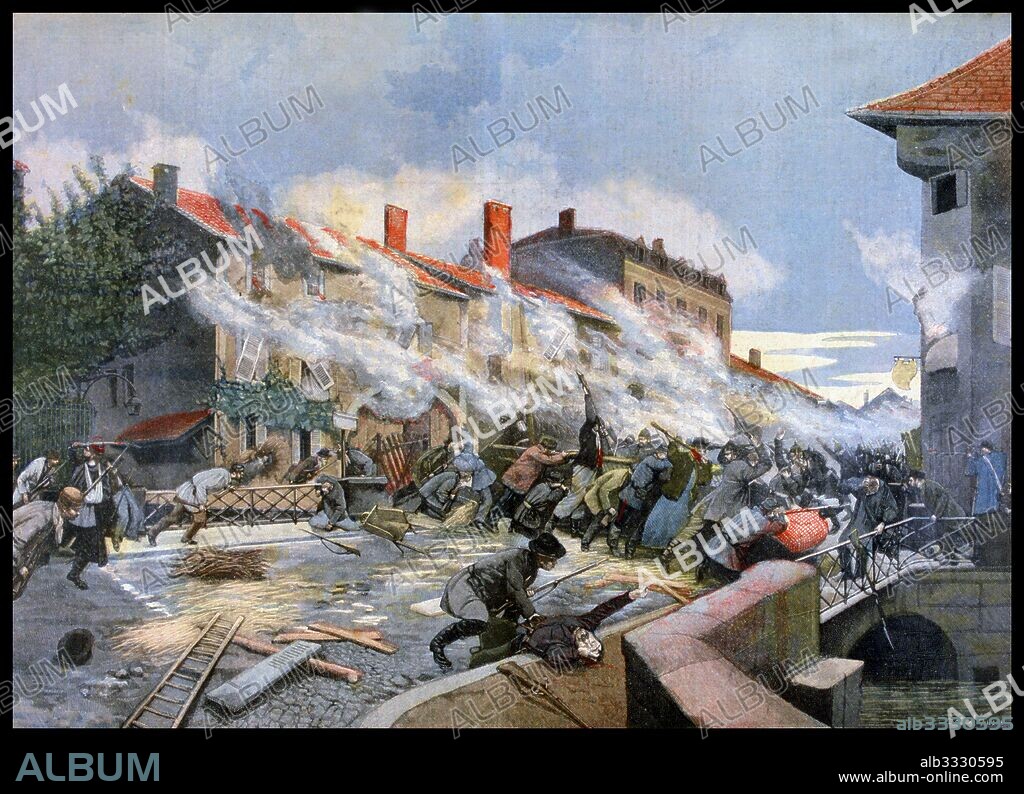 On 9 October 1870, manning the fortifications against the invading Prussians, Rambervillers, Eastern France 1870: 200 national guardsmen held out for a day against 2, 000 Germans. Their courage won the town the Legion d'Honneur medal, and had a street in Paris (in the 12th arrondissement) named after it.