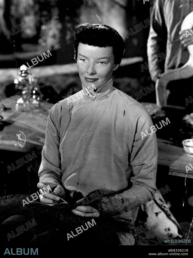 Katharine Hepburn portrays the role of Jado in Metro-Goldwyn-Mayer's production of Pearl Bucks best seller, "Dragon Seed," directed by Jack Conway and produced by Pandro S. Borman. June 18, 1952.